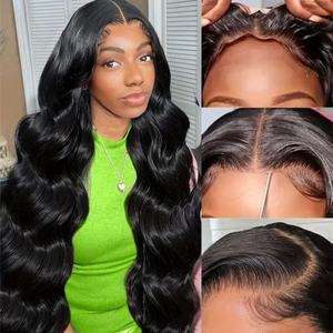 Peluca sin pegamento de <span class=keywords><strong>cabello</strong></span> humano, pre-arrancada y pre-cortada, encaje HD 13x4, onda corporal, <span class=keywords><strong>cabello</strong></span> virgen brasileño, lista <span class=keywords><strong>para</strong></span> usar <span class=keywords><strong>para</strong></span> mujeres afroamericanas - Product Image 5