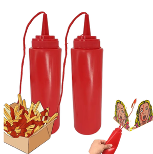 Bouteilles de Ketchup Farces et Attrapes, Sauce Tomate pour Blagues, Jouets Cool pour Adultes et Enfants, Articles Effrayants, Cadeaux Surprise Ketchup - Product Image 1