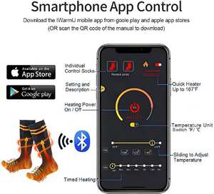 <span class=keywords><strong>Chaussettes</strong></span> chauffantes pour sports d'hiver personnalisées, chauffage thermique, alimentées par batterie, <span class=keywords><strong>chaussettes</strong></span> chauffantes pour le <span class=keywords><strong>ski</strong></span> avec batterie - Product Image 2