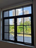 Ventana Moderna con Marco Delgado de Aleación de Aluminio Insonorizada y con Certificación CE, con Característica Antiviento para Uso en Apartamentos y Hoteles