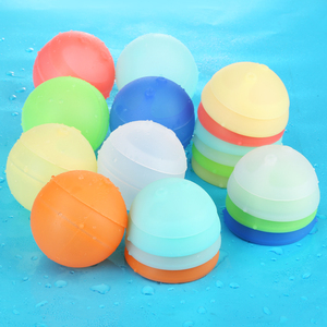 Bombe à <span class=keywords><strong>eau</strong></span> réutilisable en silicone pour enfants, à remplissage rapide et auto-scellante, avec logo personnalisé, nouveauté tendance pour l'été - Product Image 1