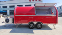 Perro caliente carro remolque churros carro vending carro/cocina móvil/catering remolque de Google Baidu CE