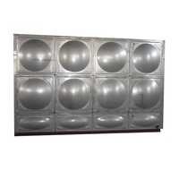 Réservoir de stockage d'eau modulaire en acier inoxydable de 50 000 litres