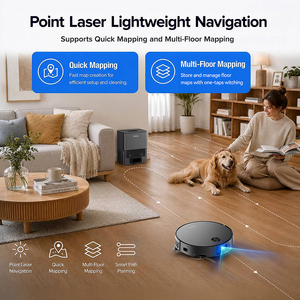 หุ่นยนต์ดูดฝุ่นยี่ห้อ EU Private Label ระบบ Smart Mapping ดูดฝุ่นแรง ควบคุมผ่านแอพ สำหรับพรม - Product Image 2