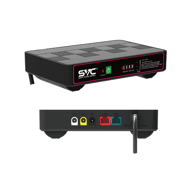 12000mah Mini DC Ups for Router UPS 18W Poe 5 Volt 9volt 12 Volt 24volt Power Bank 38.4wh Battery Backup Uninterrupted Power UPS