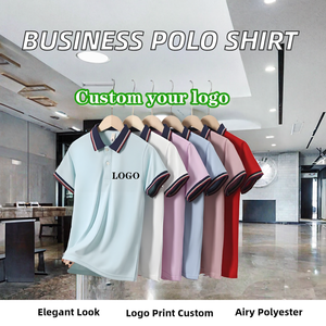 Camisas de Negocios Personalizadas para Caballero con Logotipo Impreso por Transferencia Térmica, Tejido de Punto, Mezcla de Algodón - Product Image 2