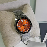 Automatische mechanische Herrenuhr mit Edelstahlarmband, 22 mm, leuchtendes Zeigerzifferblatt, Tag/Datum, Sporttauchen