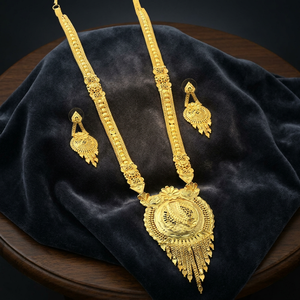 Wholesale 14K 18K 24K Micro Gold Plated Fashion Jewelry Set, Brass Micro Forming <b>Long</b> <b>Necklaces</b>, Traditional Design Jewelry Set. - Product Image 4