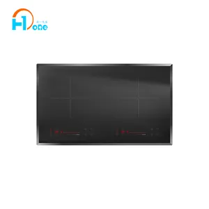 Hone Touch Control Black Panel Counter Top Drop in Two Burner Electric Induction Stove in 700mm