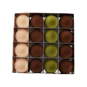 Ensemble de 16 boules de Noë<span class=keywords><strong>l</strong></span> floquées en mousse de 6 cm pour décorations suspendues <span class=keywords><strong>à</strong></span> <span class=keywords><strong>l</strong></span>'<span class=keywords><strong>arbre</strong></span>, fournitures de fête, enterrement de vie de jeune fille, <span class=keywords><strong>mariage</strong></span> - Product Image 6