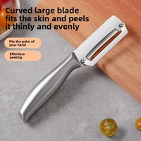 Nouveau couteau à éplucher manuel pliable tout en acier épaissi pour la cuisine, idéal pour la laitue et la citrouille