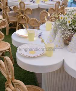 Silla Infantil Moderna de Mimbre Natural Hecha a Mano, Muebles de Mimbre Ecológicos para Hoteles, Parques, Fiestas de Cumpleaños, Decoración y Fotografía - Product Image 4