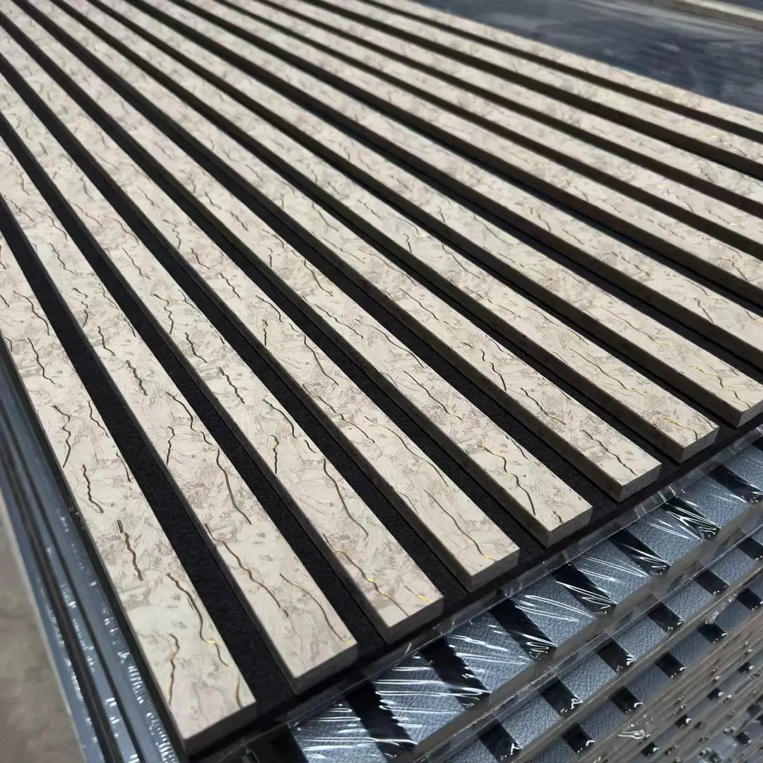 Panel acústico de listón de madera de alta densidad de alta calidad y bajo precio