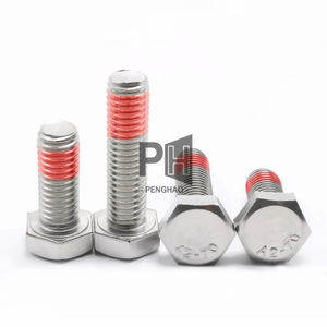 <span class=keywords><strong>Tornillos</strong></span> antisueltos personalizados Cabeza hexagonal de acero inoxidable 304 Parche de nailon <span class=keywords><strong>rojo</strong></span> <span class=keywords><strong>Tornillos</strong></span> antisueltos de 360 grados <span class=keywords><strong>Tornillos</strong></span> Nylock M6 M8 Pernos - Product Image 1