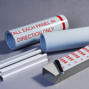 <span class=keywords><strong>Film</strong></span> de protection de surface en polyéthylène noir et blanc imprimé, largement utilisé pour les profilés en aluminium - Product Image 3