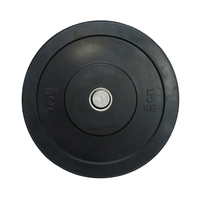 Équipement de fitness commercial en gros Plaques en caoutchouc pour haltérophilie Plaques de poids noires pour haltères