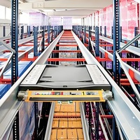 Étagère de rayonnage à navette radio pour solution de stockage en entrepôt, rayonnage à navette radio robuste, rayonnages industriels empilables