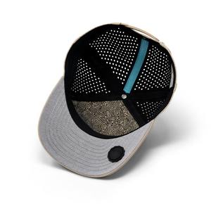 Casquette de golf unisexe ajustable en gros, casquette de baseball sportive, Gorras imperméable avec trous découpés au laser, patch en caoutchouc personnalisé, perforée, 5 panneaux - Product Image 5