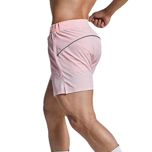 Breathable Mesh Athletic Gym Shorts Jogger Drawstring Waist Mens Quick Dry Running Shorts With Pattern - Product Image 6