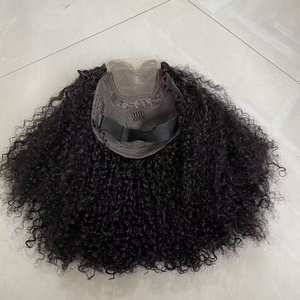 Peluca Afro Rizada sin Adhesivo con Cierre 4x4, Peluca de Encaje Transparente de Alta Definición, Cabello Humano Rizado, Peluca para Mujer Negra - Product Image 4