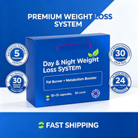 Capsules de perte de poids jour et nuit, brûleur de graisse, stimulant du métabolisme, coupe-faim, bloqueur de glucides, L-Carnitine, ACV, huile MCT, 30 capsules