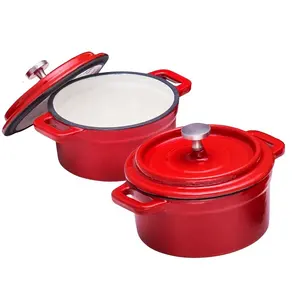 10 Cm China Factory Mini Kleur Emaille Gietijzeren Pot Braadpan Cocotte