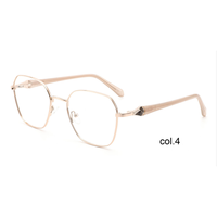 Gafas de Lectura Unisex YJ707 con Marco Metálico Cuadrado de Aro Completo - Diseño Ligero y Moderno para Adultos