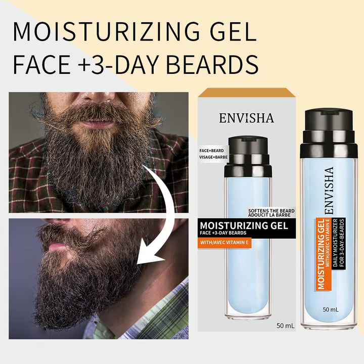 Wholesale Plant Ingredients Moisturizer Non-sticky Facial Hair Skin Care Smoothing Hydrating Softener Face Beard Gel