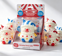 Jouet Squishy Clown Géant à Rebond Lent en TPR, Doux au Toucher, Anti-Anxiété, à Presser, Fidget, Cadeau de Noël pour Enfants, Soulagement du Stress