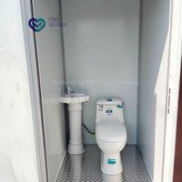 Cabine de toilettes mobile à installation rapide, toilettes chimiques portables pour événements extérieurs et chantiers, étanches et anti-infections