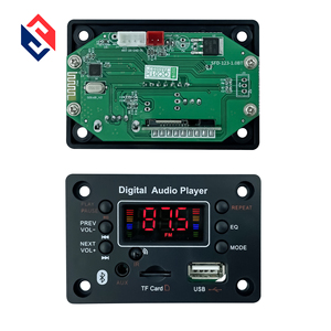 LED USB TF FM Radio Audio lettore MP3 modulo decodificatore circuito musicale fabbrica all'ingrosso blu dente <span class=keywords><strong>5.0</strong></span> 5V 12V cavi neri SFD - Product Image 1