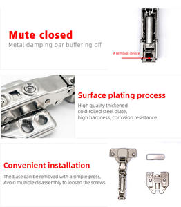 Bisagras para Muebles de Cocina, Bisagras Hidráulicas, Accesorios de 35 mm, Bisagras Ajustables en 3D para Puertas de Armario - Product Image 6