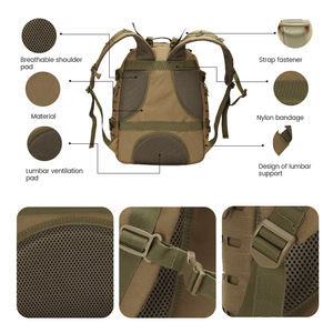 Sacs à dos tactiques camouflage Lupu Tactical Factory pour hommes et femmes, randonnée en plein air - Product Image 3