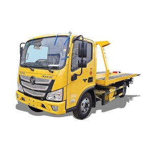 Camion de dépannage à plateau plat Foton 4X2 abordable pour le récupération de véhicules accidentés et les services de sauvetage routier - Product Image 5