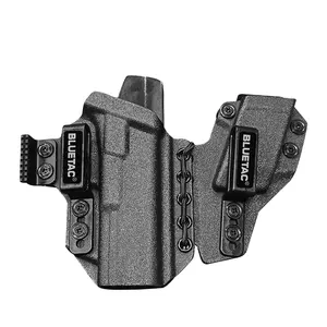 BLUETAC Kydex IWB Waffendeckel verdeckter Anhang-Halterung mit Mag-Beutel schwarze Farbe Gewehrhülse Form Bluetac