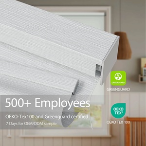 ستائر دوارة ذكية خارجية عصرية مخصصة بالجملة، مصنوعة من البوليستر، مقاومة للرياح، ستائر زيبرا - Product Image 1