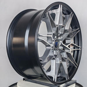 Rines de coche forjados de 17 18 19 20 pulgadas con acabado brillante negro, 5X112 5x120 <span class=keywords><strong>5X</strong></span> 114.3 para autos de pasajeros, compatibles con <span class=keywords><strong>BMW</strong></span> M2 M3 M4 M5 - Product Image 2