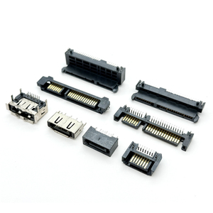 Soulin tùy chỉnh nam cho nữ máy tính xách tay Ổ cứng máy tính dây cáp điện IDC loại 7pin SMT SATA HDD kết nối - Product Image 5