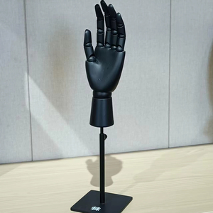Affichage de modèle de main articulée réglable noir | Mannequin d'articulation mobile pour l'affichage de bijoux et la référence artistique - Product Image 3