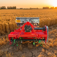 Machine tout-en-un pour le labour rotatif, le désherbage des restes de récolte, la fertilisation et le semis ; Durable et robuste ; Convient à plusieurs cultures