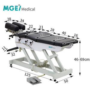Metige meja pijat elektrik, tempat tidur koreksi tulang belakang profesional dapat diatur, alat pijat listrik <span class=keywords><strong>Chiropractic</strong></span> lipat baru untuk penggunaan Rumah Sakit - Product Image 6