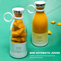 Machine à smoothie électrique, mixeur à jus domestique sans fil rechargeable USB, mini mixeur portable pour fruits