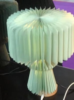 Abat-jour en papier abat-jour Origami suspendu abat-jour plissé japonais pliable chambre lanterne riz lampes vivantes blanc Simple