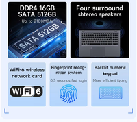 Ordenador portátil de negocios de 15,6 pulgadas Win11 nuevo Core Intel I5 1240P I7 4,4 Ghz 16GB RAM 512GB ROM Notbook Pc ordenador