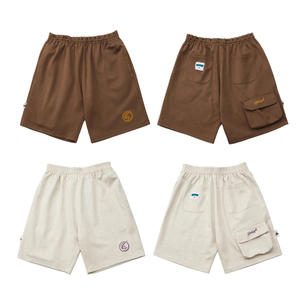 Pantalones Cortos de Hombre de Alta Calidad, Estilo Urbano, Talla Grande, 100% Algodón, Sólidos, Casuales, Transpirables, con Cintura Elástica - Product Image 6