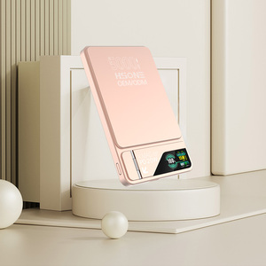 Chargeur magnétique ultra-fin LF17 9,3 mm en aluminium aérospatial avec écran couleur TFT et support caché, charge multi-appareils 15W - Product Image 1