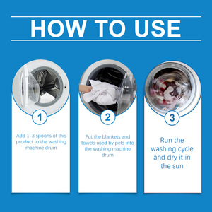 Nettoyant pour linge de chiens et chats sans parfum, écologique, élimine les odeurs d'urine animale, sans résidus, rafraîchit la literie, les serviettes et les vêtements - Product Image 6