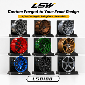 LS8188 5x120 5x112 18 19 20 นิ้ว ล้อฟอร์จ ขอบ 18 19 20 นิ้ว ขายส่ง ราคาพิเศษ สี Gunmetal ขัดเงา ลายหลายก้าน - Product Image 6