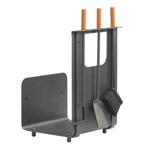 Juego de Herramientas de chimenea de hierro negro, para el Interior del hogar, herramienta de <span class=keywords><strong>leña</strong></span> - Product Image 3
