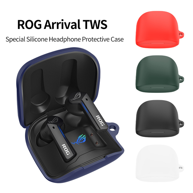 2025 Hot Selling Silicone Anti-drop Shockproof Wireless Earphone case for ASUS ROG TWS Headphones Case